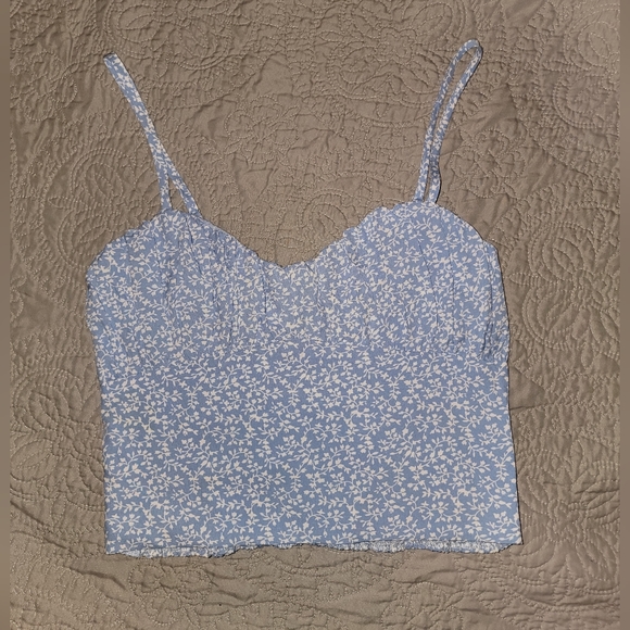 Princess Polly TIARNIE TOP BLUE, Size 4 - Picture 2 of 10